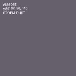 #66606E - Storm Dust Color Image